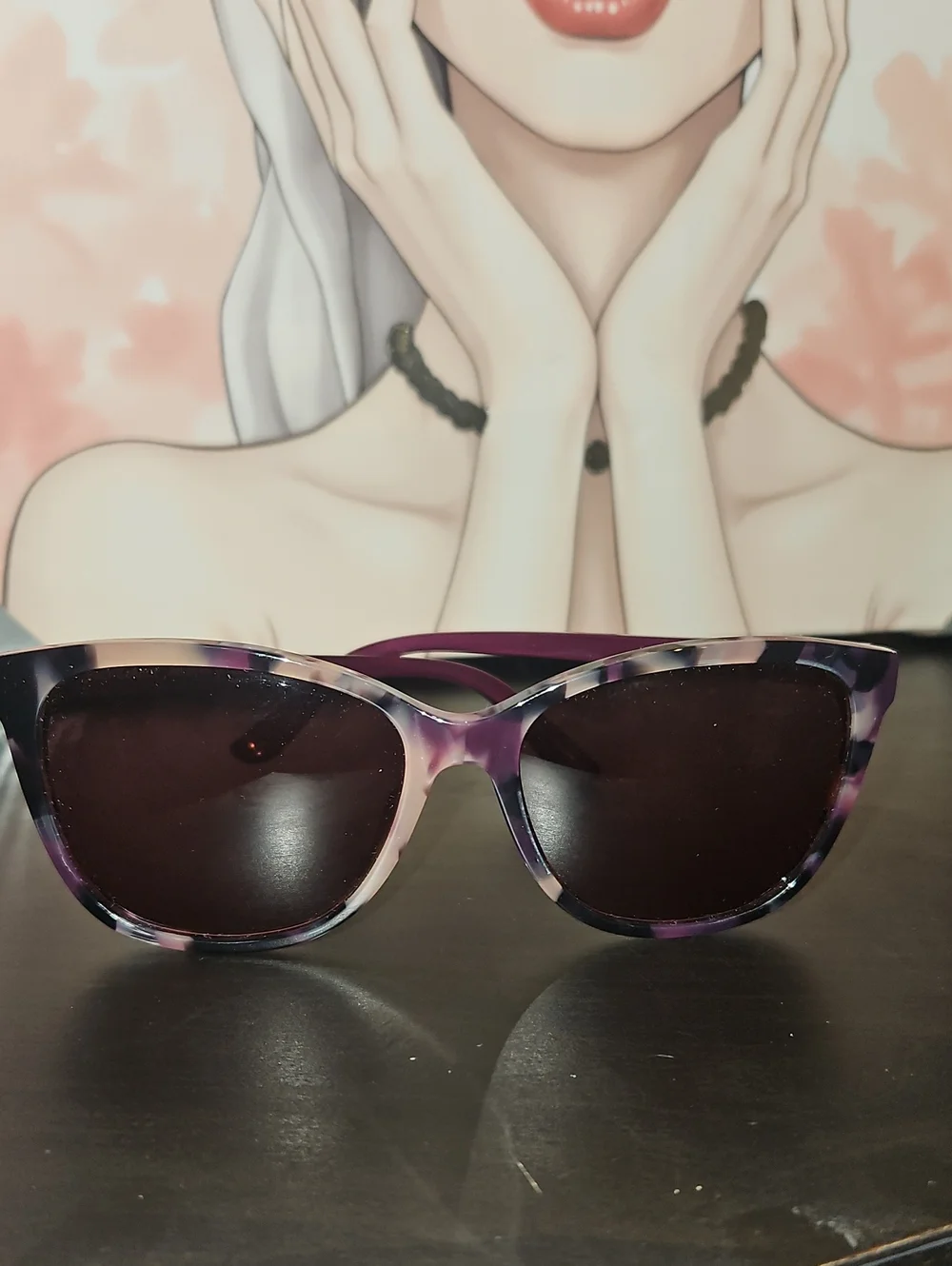 Juicy Couture Cat Eye Sunglasses Pink Tortoise Gradient Lenses NWOT